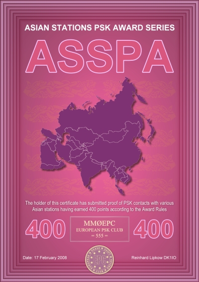 ASSPA 400 Diplom