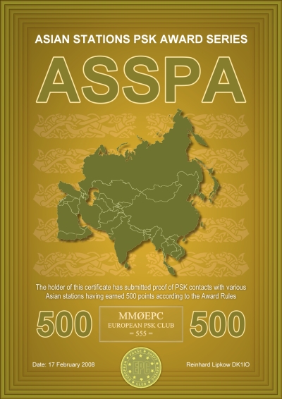 ASSPA 500 Diplom